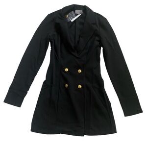 ASOS DESIGN New With Tags glam double breasted jersey blazer Size 6